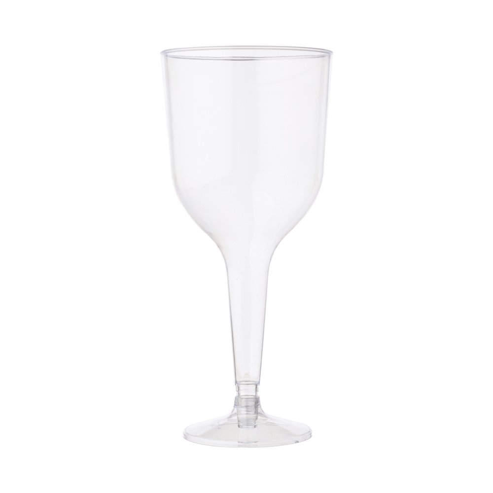 WC005-Clear-300ml-Plastic-Wine-Glass-with-Detachable-Base-Picture-1