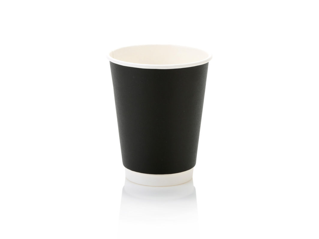 350ml Double Wall Coffee Cup Black