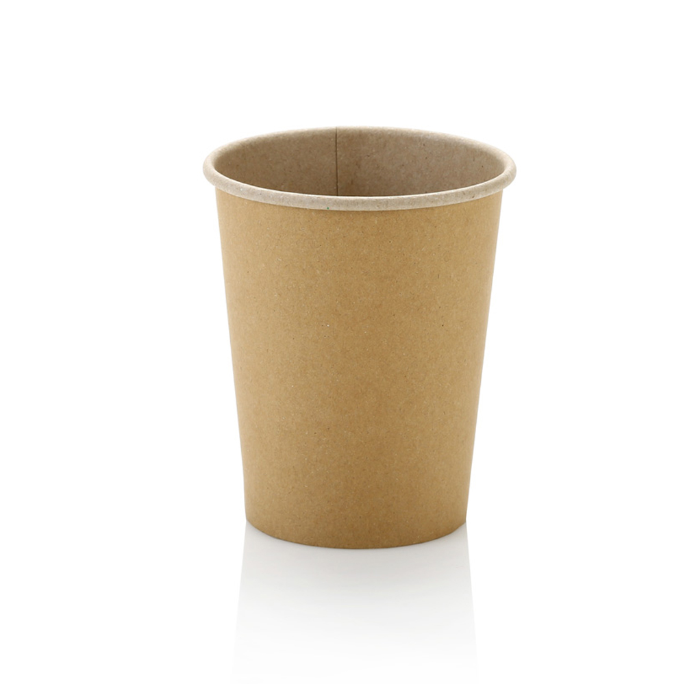 SW250-K-250ml-Single-Wall-Coffee-Cup-Kraft-Image-1