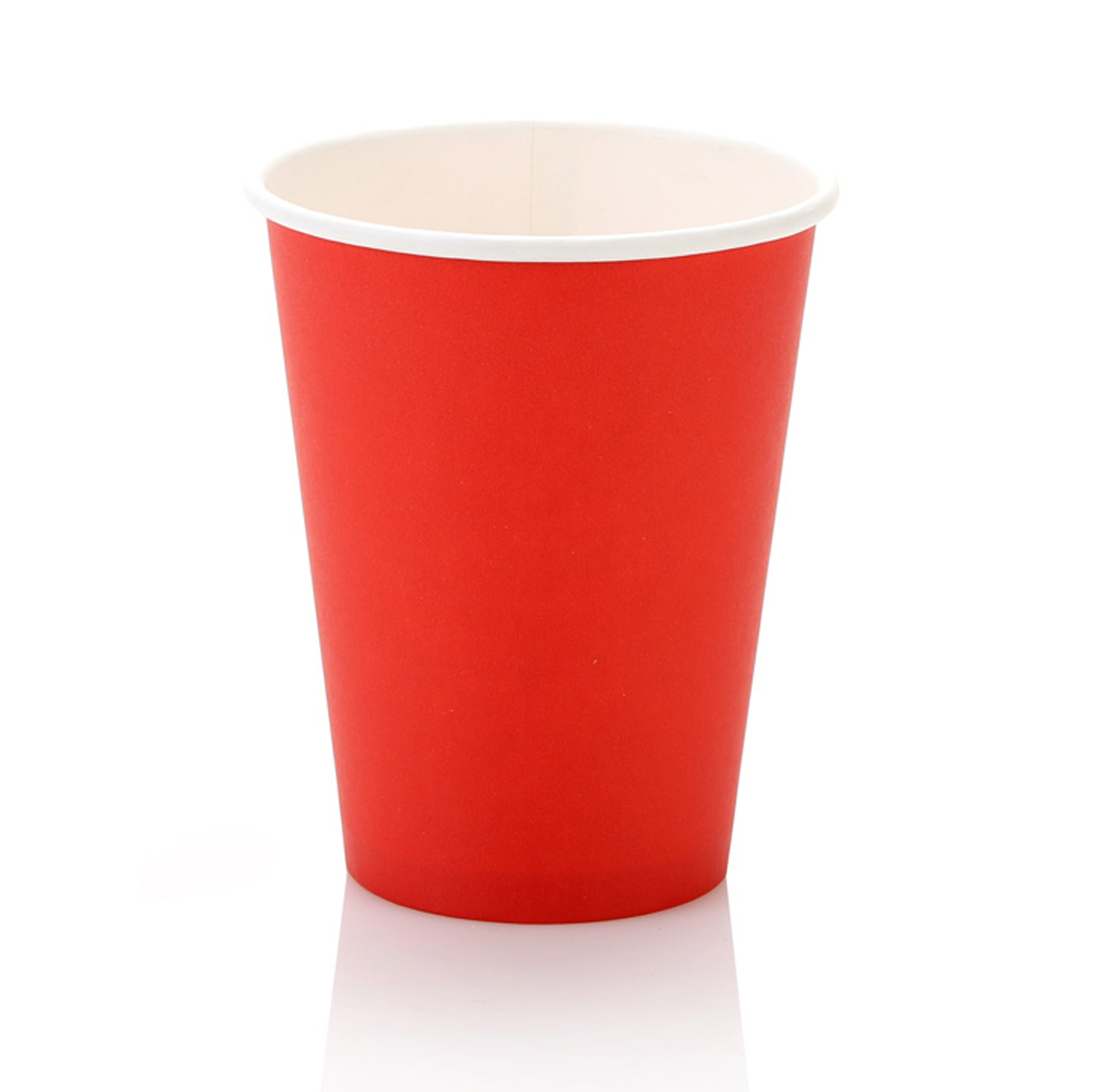 SW350-R-350ml Single Wall Coffee Cup Red