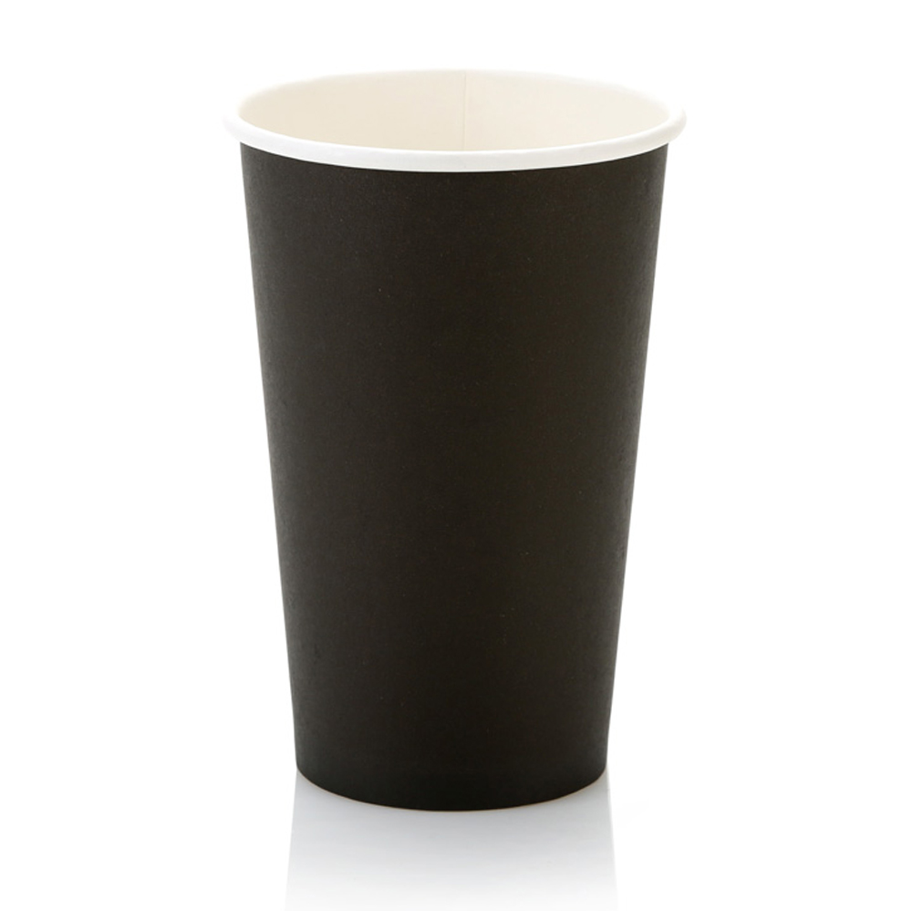 SW500-Blk-500ml-Single-Wall-Coffee-Cup-Black