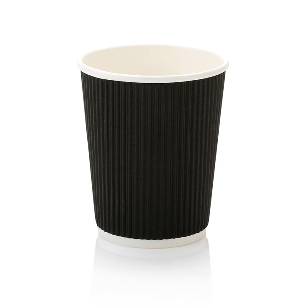 VRW500-Blk-500ml-Vertical-Ripple-Coffee-Cup-Black-new