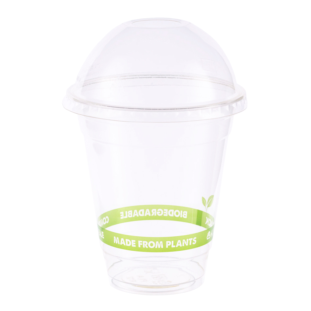 PLA002-S-350ml-Smoothie-Cup-PLA-with-open-dome-lid-1